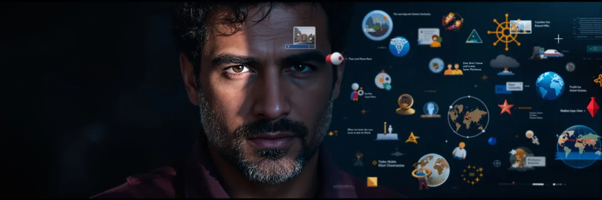 Multiple communication icons floating — chat bubble, phone, email envelope with glowing connections